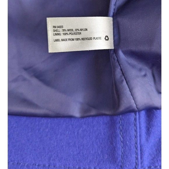 GAP Blogger Favorite Royal Purple Wool Moto Jacket Ultra Violet Purple XS - Picture 10 of 13